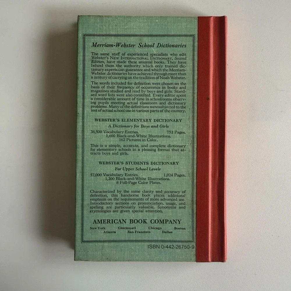 The Elementary Spelling Book by Noah Webster 50th Print 1880 & 1908 LN